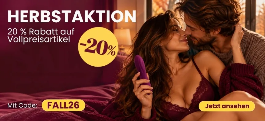 Herbst-Gutschein-Tage – 20 % Rabatt auf alles! lovesexshop.de sex shop