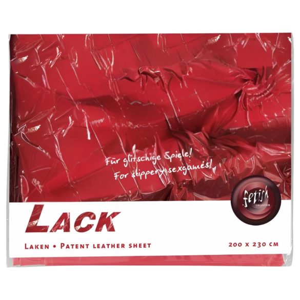 Lack-Bettlaken - 200x230 cm (Rot)