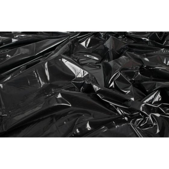 Glänzendes Laken - 200 x 230cm (schwarz)