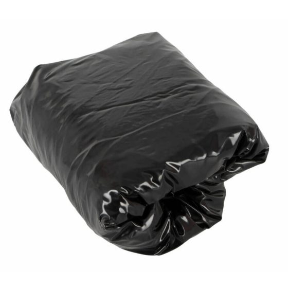 Glänzende Bettlaken - gummiert - 220 x 220cm (schwarz)