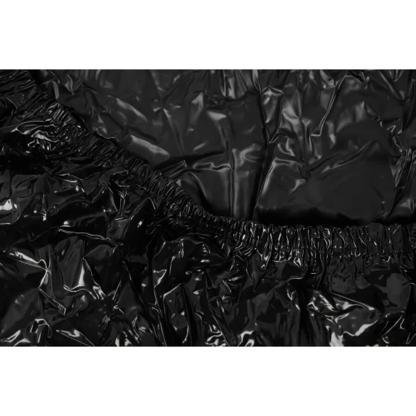Lackspannbettlaken - Gummizug - 220x220cm (schwarz)