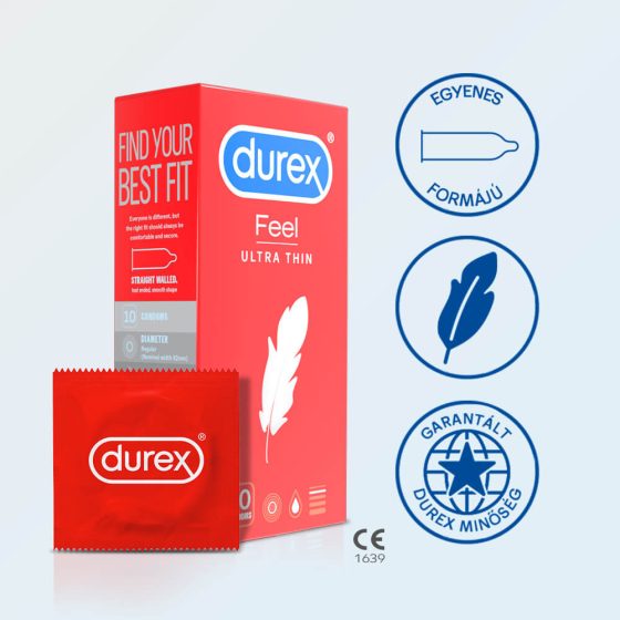 Durex Feel Ultra Thin - ultrarealistisches Kondom (10 Stück)