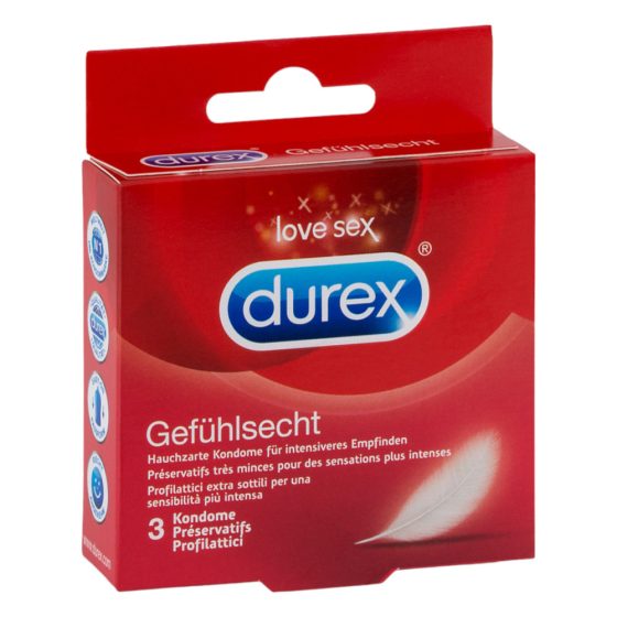 Durex Feel Thin - Kondom mit lebensechtem Gefühl (3db)