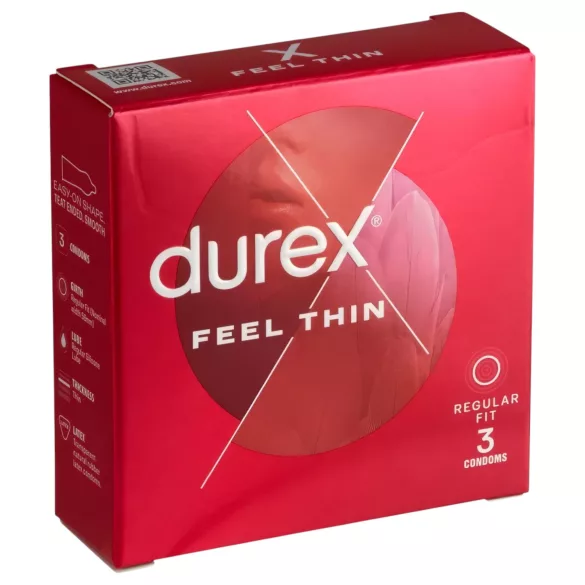 Durex Feel Thin - Hautnahes Gefühl Kondom (3 Stk.)