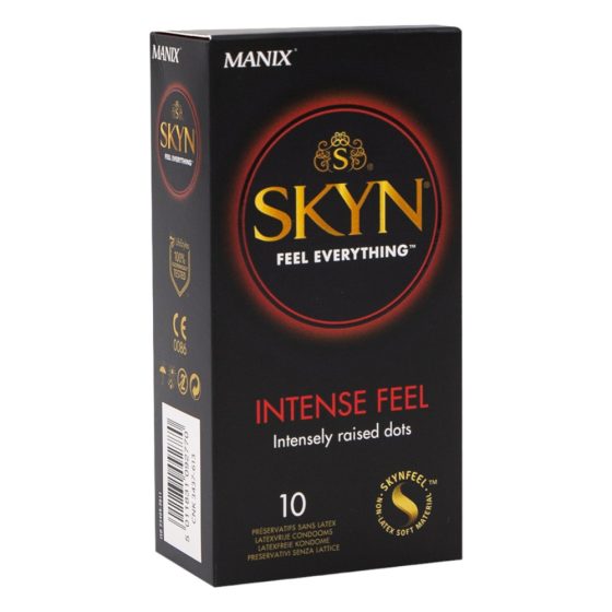 Manix SKYN Intense - Latexfreies, perlgenopptes Kondom (10 Stück)