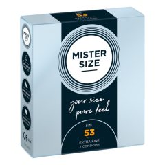 Mister Size dünnes Kondom - 53mm (3 Stück)