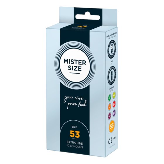 Mister Size dünnes Kondom - 53mm (10 Stück)