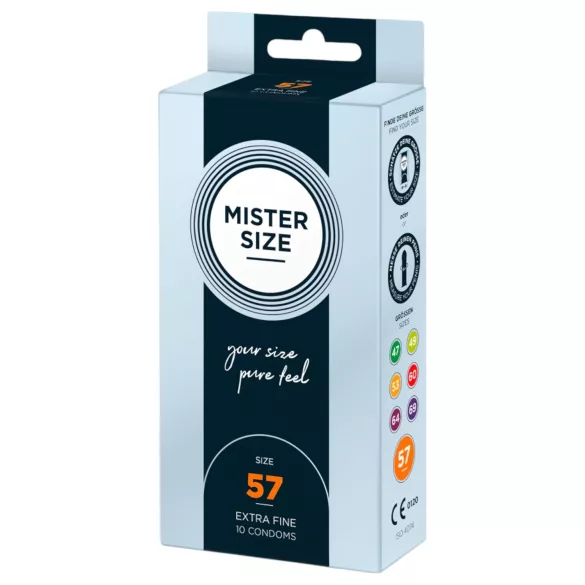 Mister Size dünnes Kondom - 57mm (10 Stk)