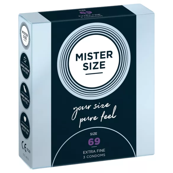 Mister Size dünnes Kondom - 69mm (3 Stk.)