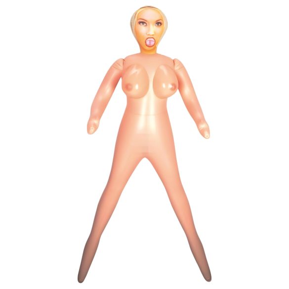 Aufsehenerregende Gummipuppe mit imposanter Oberweite