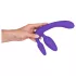 You2Toys - Triple, anlegbarer Dildo ohne Halteriemen (lila)