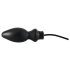 LATEX - Aufblasbarer großer Analplug (schwarz)