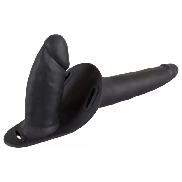 You2Toys - Strap-On Silikon-Duo (schwarz)