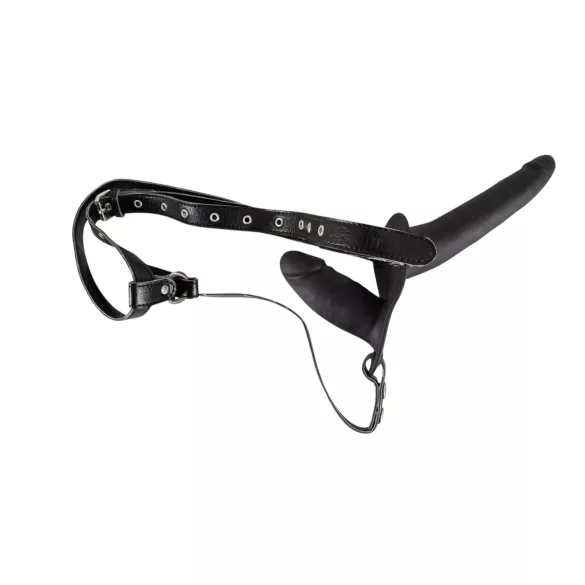 You2Toys - Strap-On Silikon-Duo (schwarz)