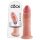 King Cock 9 - Naturgetreuer Dildo mit Saugnapf (23 cm) - Hautfarben