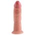 King Cock 9 - Naturgetreuer Dildo mit Saugnapf (23 cm) - Hautfarben