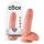 King Cock 7" Hoden-Dildo (18 cm) - Natur