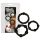 You2Toys - Sei stark! Penisring-Set - Schwarz (3 Stk.)