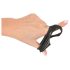 You2Toys - Latex Penis- und Hodencockring - Schwarz