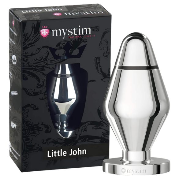 Mystim Little John - kleiner Elektro-Analplug (Silber)