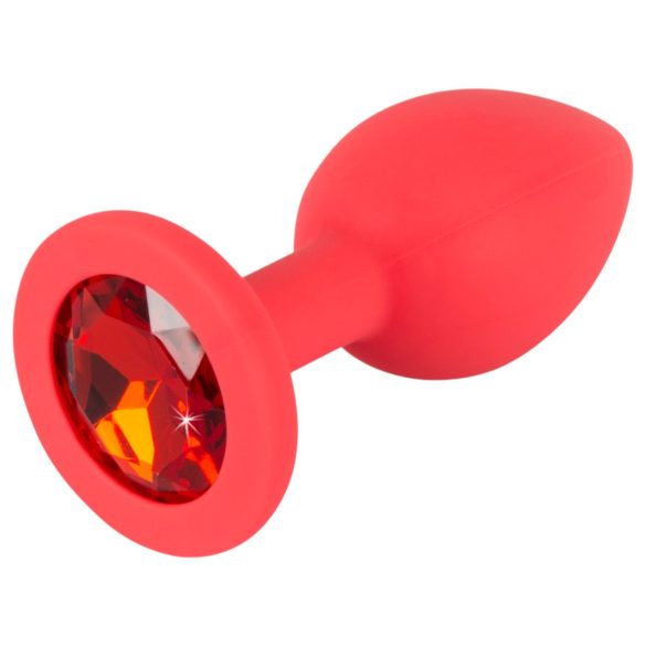 Farbenfroher JOY - Silikon Analplug klein (rot)