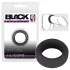 Black Velvet - dickwandiger Penisring (2,6cm) - schwarz