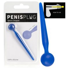 Dilator Sperm Stopper - Kugel-Silikondilator (blau)