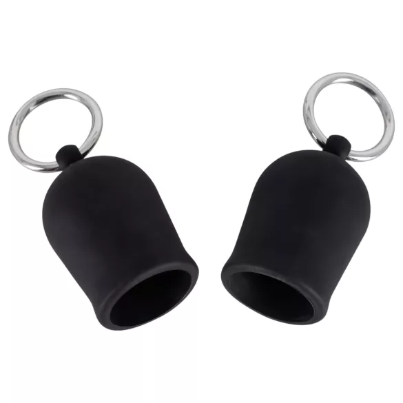 Black Velvet - Metallring Nippel-Sauger (schwarz)