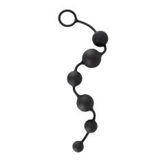 Flexibler Analstab aus schwarzem Samt (schwarz)