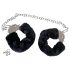 You2Toys - Kuschel-Handschellen mit langer Kette - Schwarz