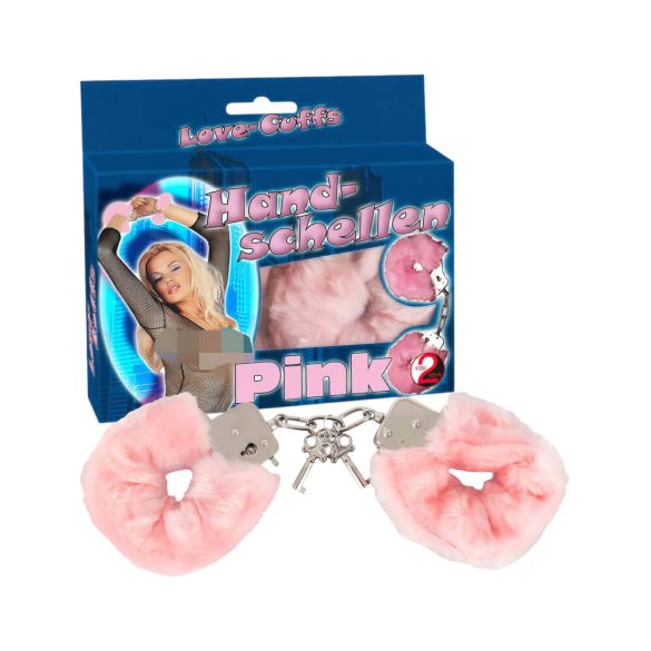 You2Toys - Rosa Plüsch-Handschellen