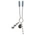 Shades of Grey - Klammer-Set mit Kette