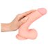 Medizin - Gerader Silikon-Dildo (20cm) - Hautfarben