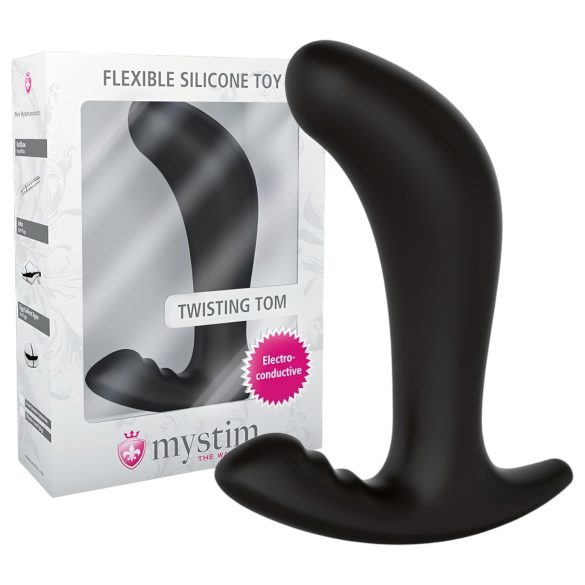 mystim Twisting Tom - Elektro Analdildo (Schwarz)