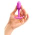 b-Vibe Snug Plug 1 - Analplug mit 55g Gewicht - Pink