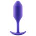 b-Vibe Snug Plug 2 - Doppelkugelanaldildo (114g) - Lila