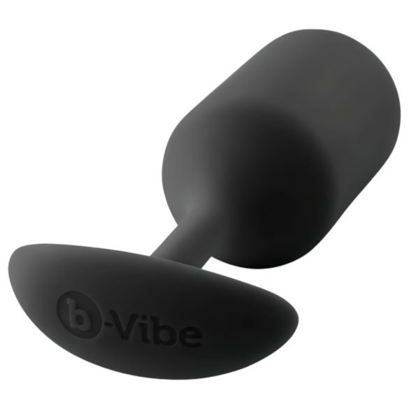 b-vibe Snug Plug 3 - Doppelkugel Analplug (180g) - Schwarz