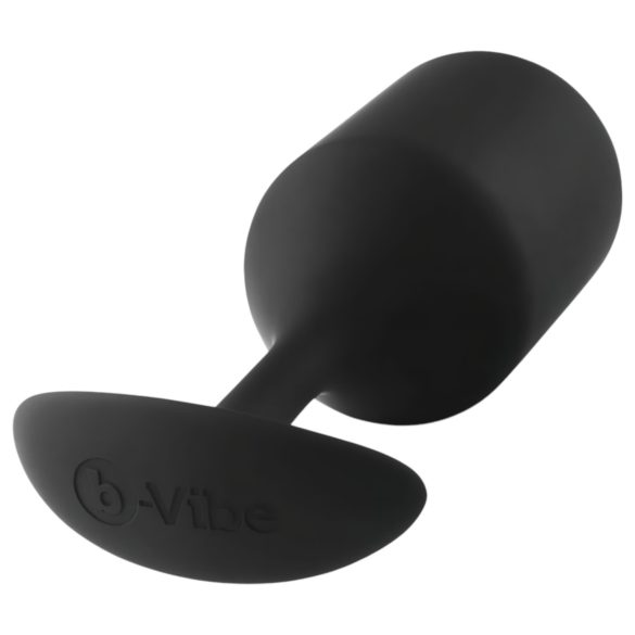 b-vibe Snug Plug 4 - doppel Kugel Analplug (257g) - schwarz