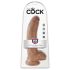 King Cock 23 cm Hodendildo - Braun