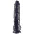 King Cock 10 Hoden-Dildo (25 cm) - Schwarz