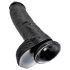 King Cock 10 Hoden-Dildo (25 cm) - Schwarz