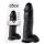 King Cock 12" großer Dildo mit Hoden (30 cm) - Schwarz