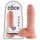 King Cock 8 Eier Dildo (20 cm) - Natur