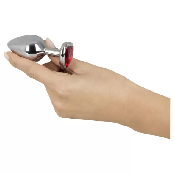 You2Toys - Diamond - Aluminium Anal Plug 85g (silber-rot)