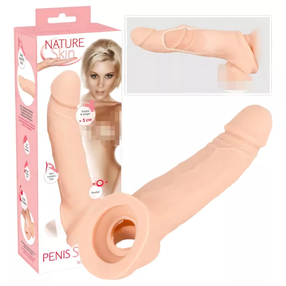 Nature Skin - Verlängerungshülle mit Erektionsring