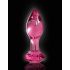 Icicles No. 79 - Kegelförmiger Glas-Plug (pink)