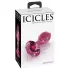 Icicles No. 79 - Kegelförmiger Glas-Plug (pink)