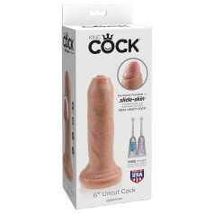King Cock 6 - realistische Dildo (15 cm) - natur
