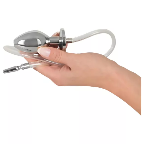 Piss to Ass Plug - Hohler Analplug mit Harnröhrendehner