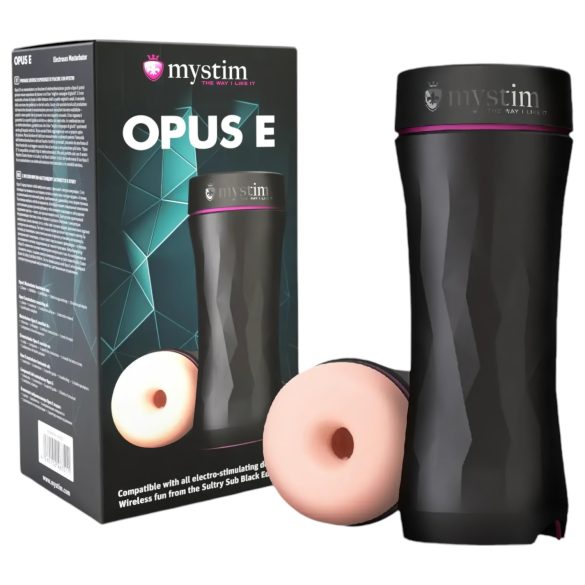 Mystim Opus E Donut - Elektro-Masturbator (Natur-Schwarz)
